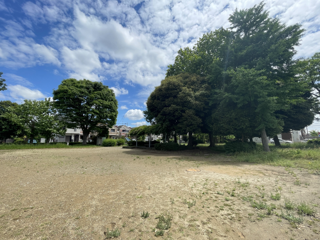 公園が目の前です