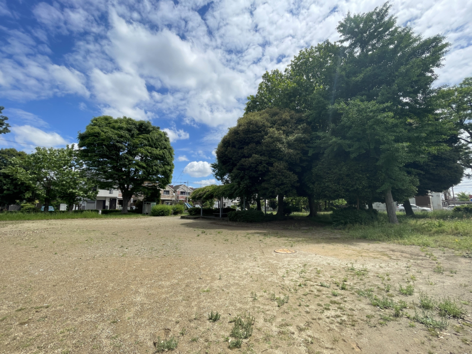 公園が目の前です