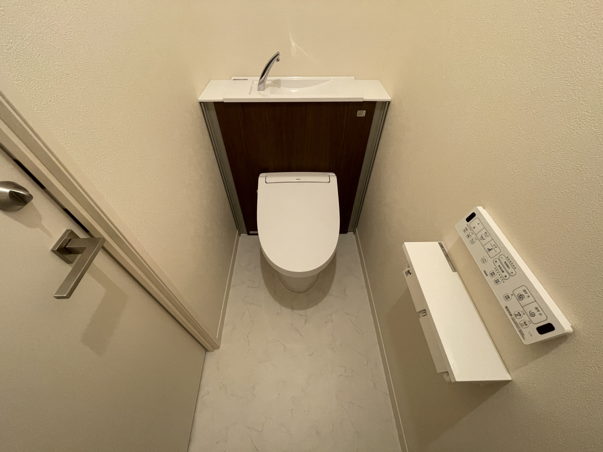 トイレは手洗い場があります