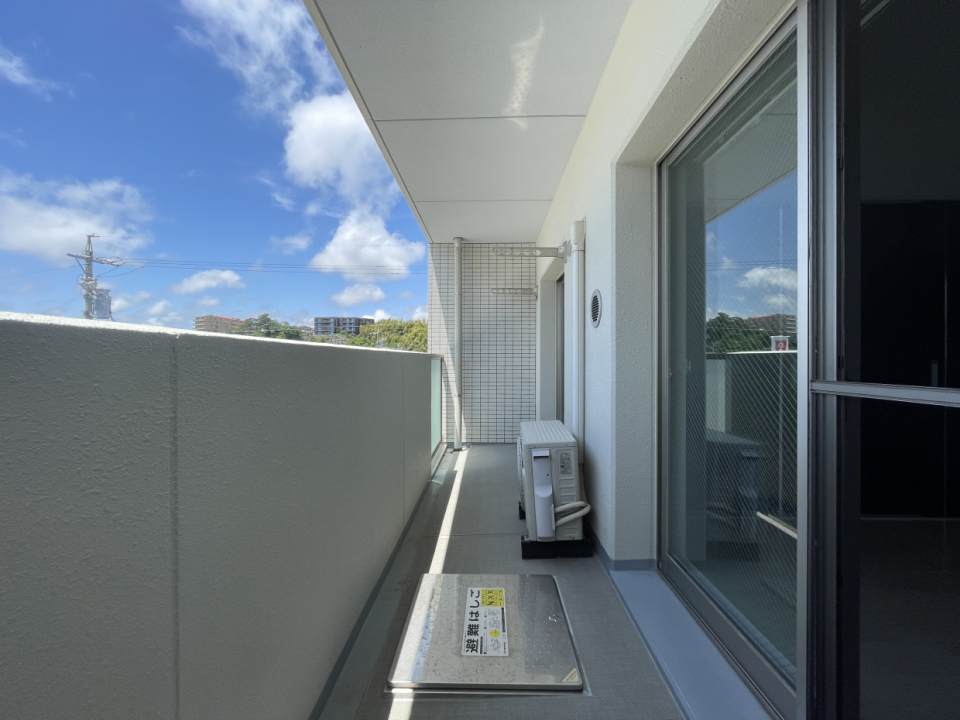 ベランダも日当たり良好