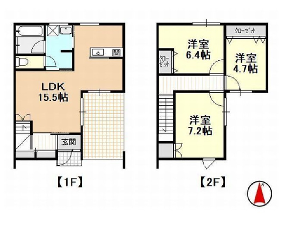 戸建て３LDK ！家族で住むならここ