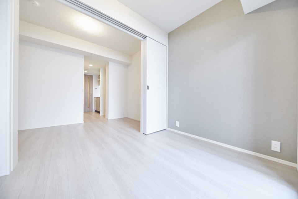 リビングダイニングとベッドルームは仕切ることができます。
※写真は同タイプ住戸です。