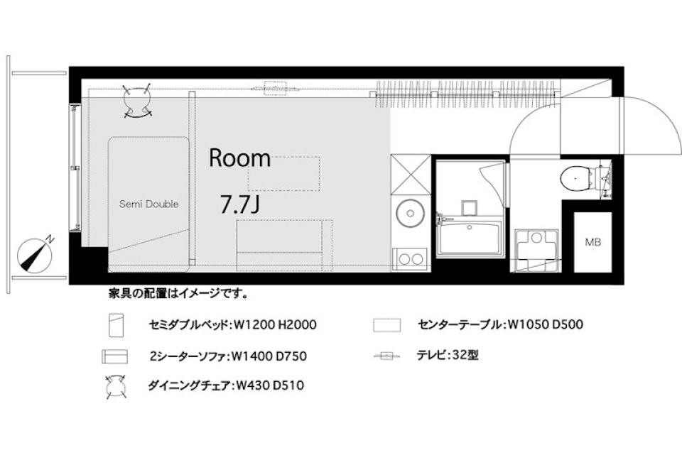 西新宿の小森に住むの間取り図