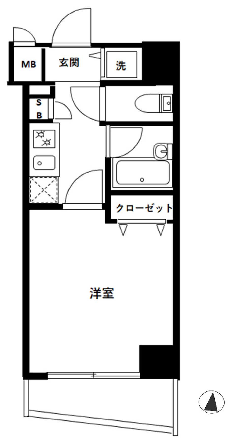 Ｍobius渋谷幡ヶ谷 503号室［ペット可］の間取り図