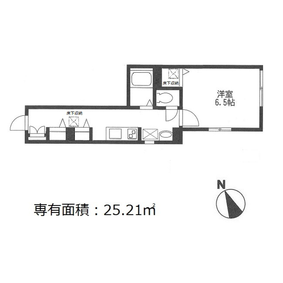 アーバンライフ北池　101号室の間取り図