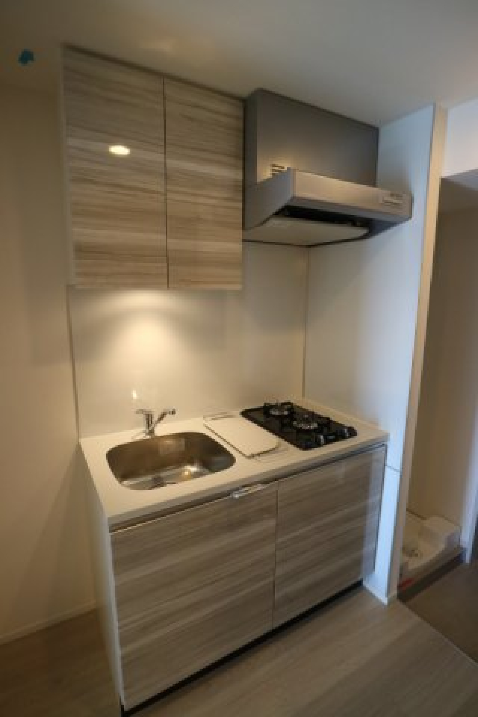 ２口のガスコンロが設置されています。※参考写真