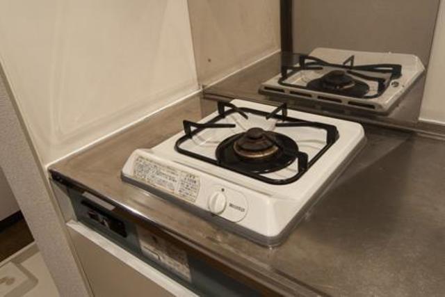 1口のガスコンロ付きです。
※写真は同タイプ住戸です。