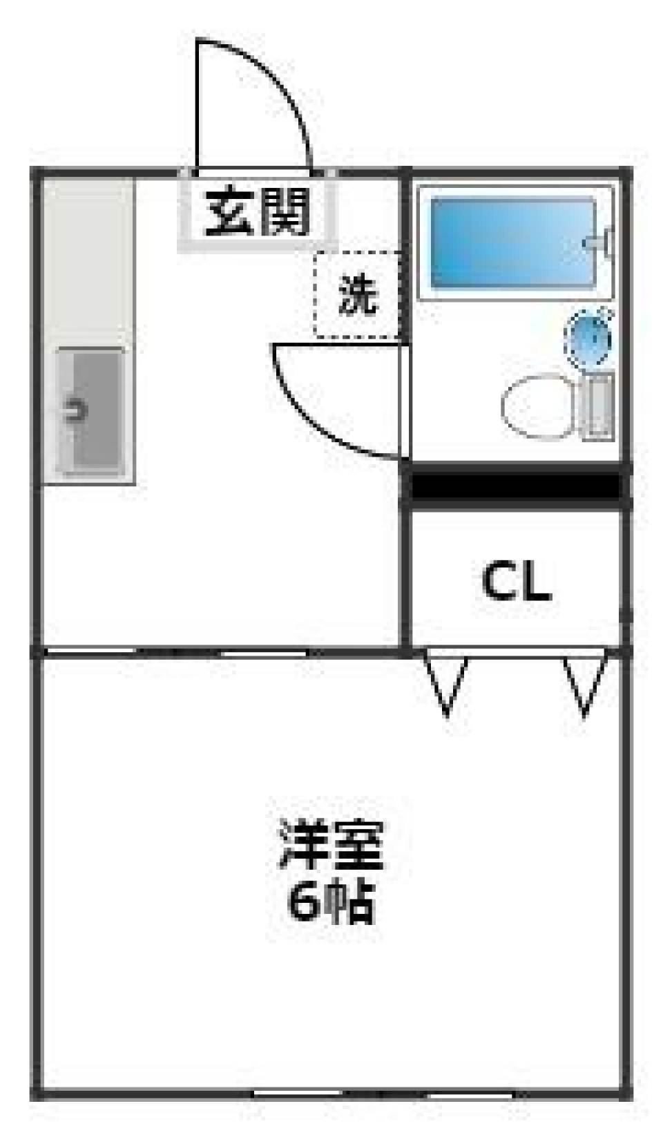 北沢エステ　103号室の間取り図