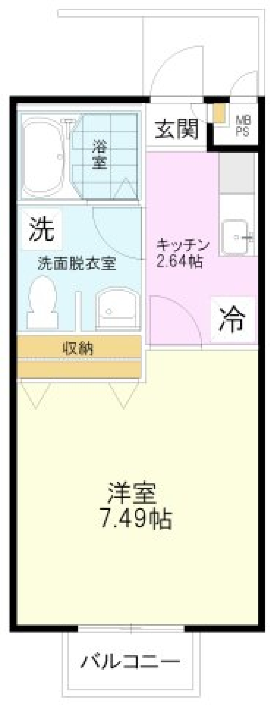 PERI　201号室の間取り図