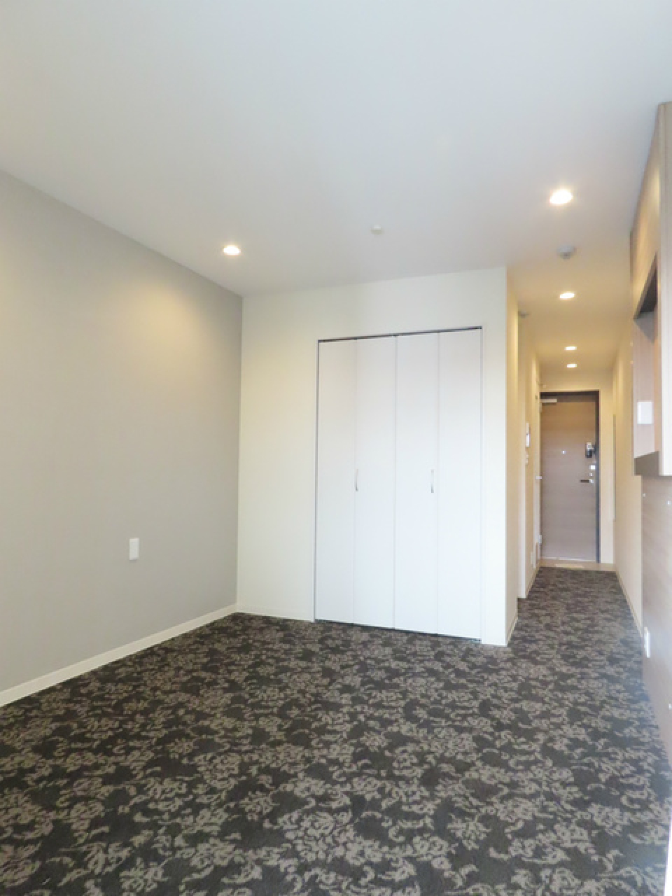 壁や扉、その他の設備はシンプルでお部屋のムードを壊さないデザインになっています。