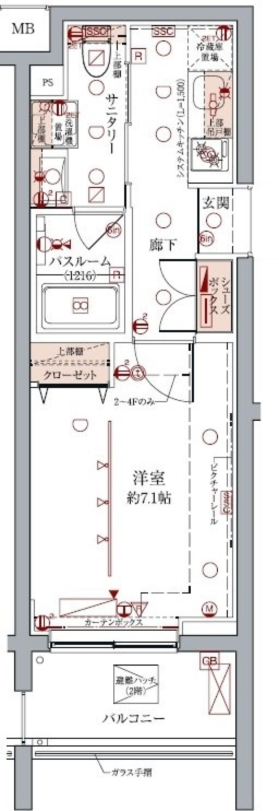 白に囲まれた癒しの空間の間取り図