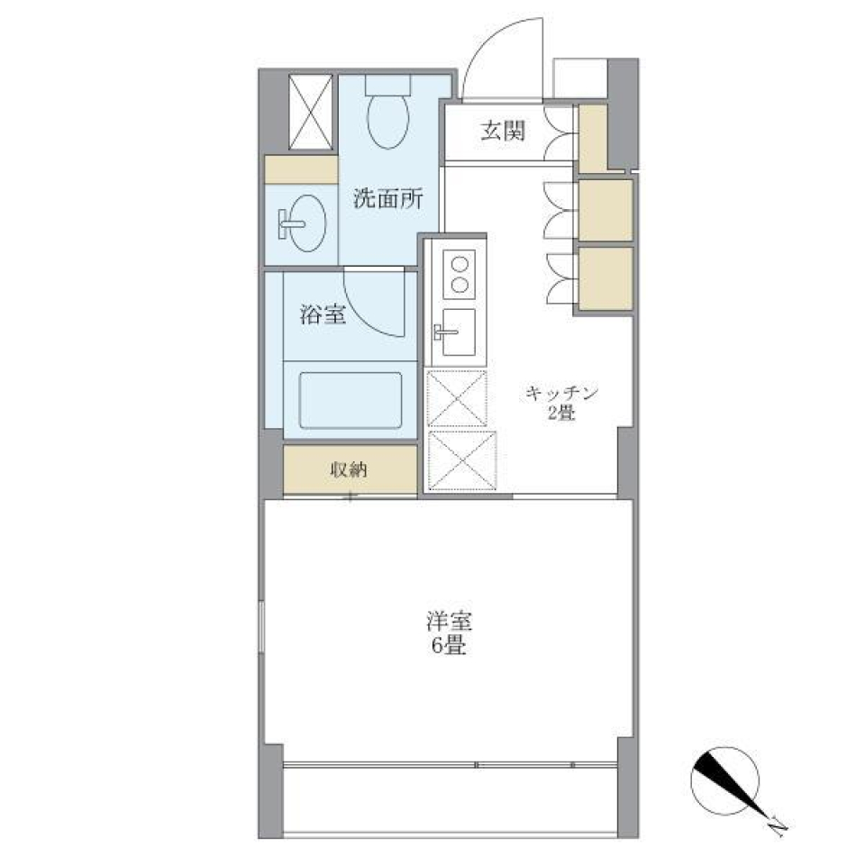 ＫＤＸレジデンス自由が丘　104号室の間取り図