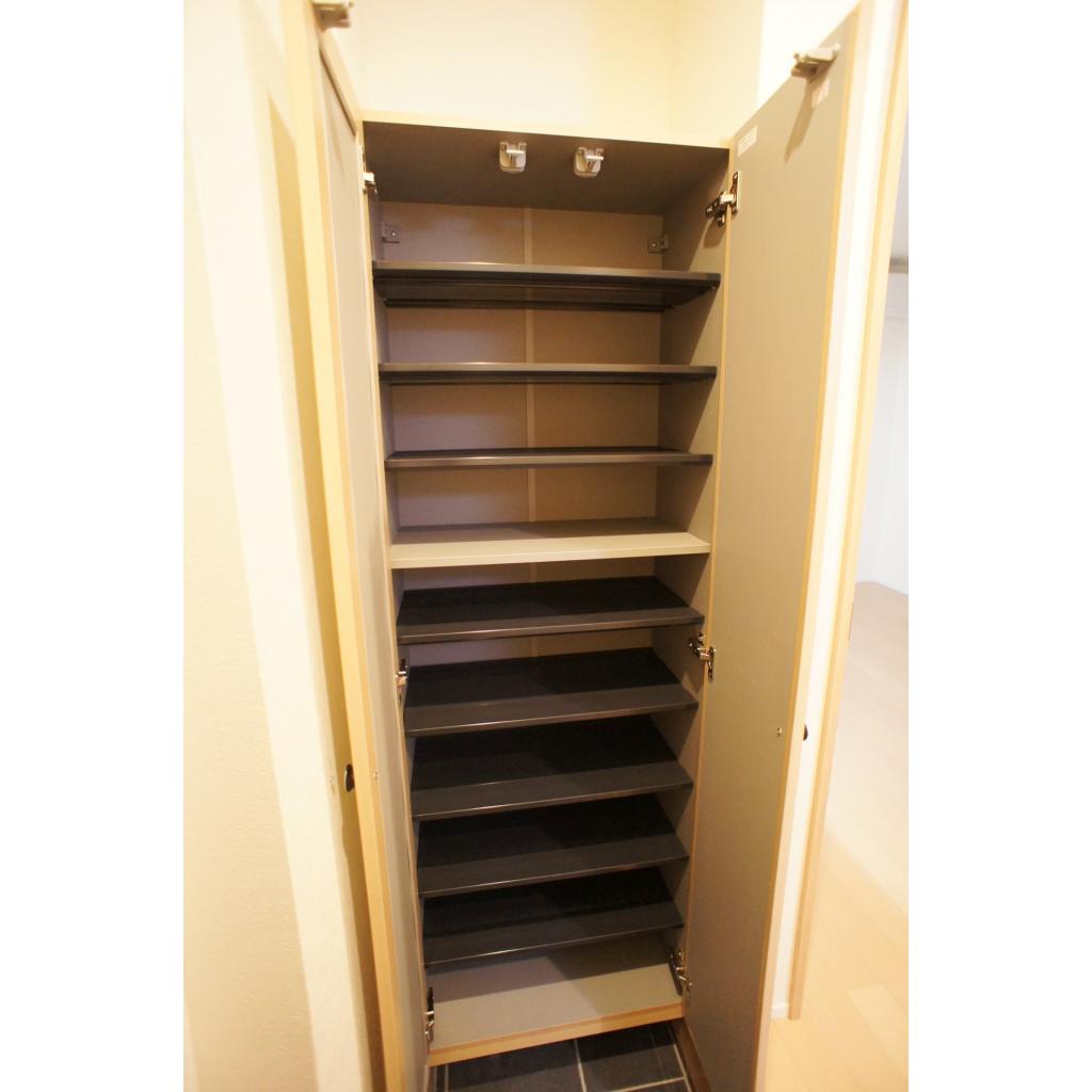 1人暮らしにはちょうどいい容量のシューズボックスです。