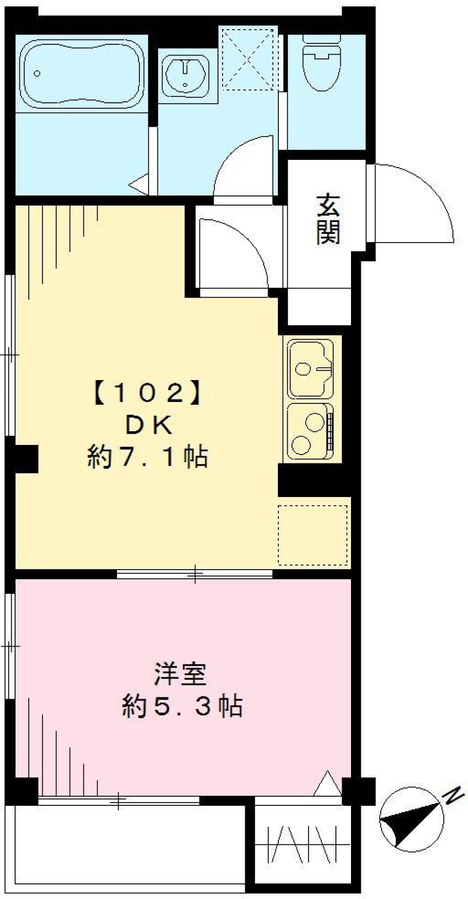 シンプルなデザインが住みやすさの証の間取り図