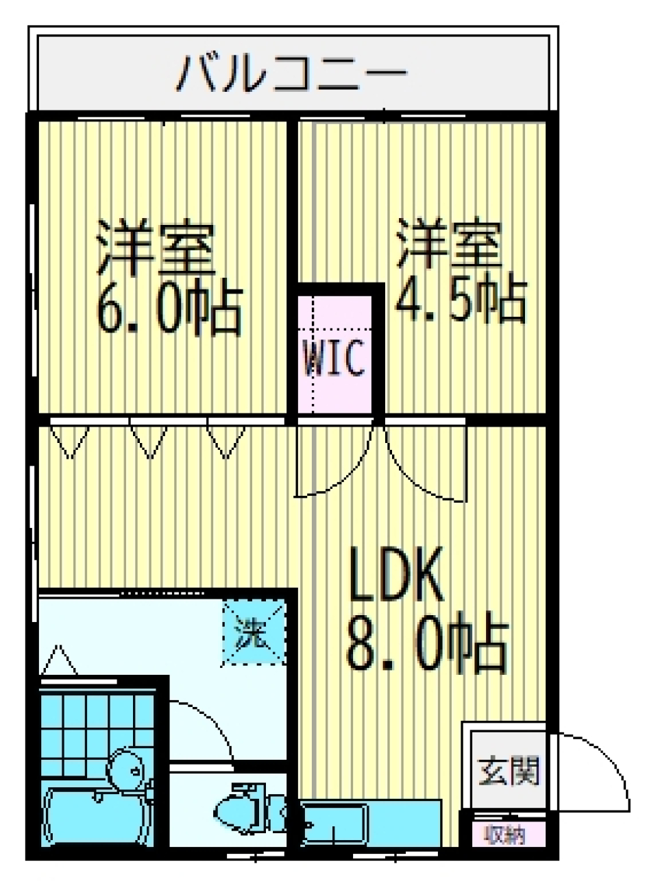 もう古いとは言わせない&hellip;生まれ変わった2LDKの間取り図