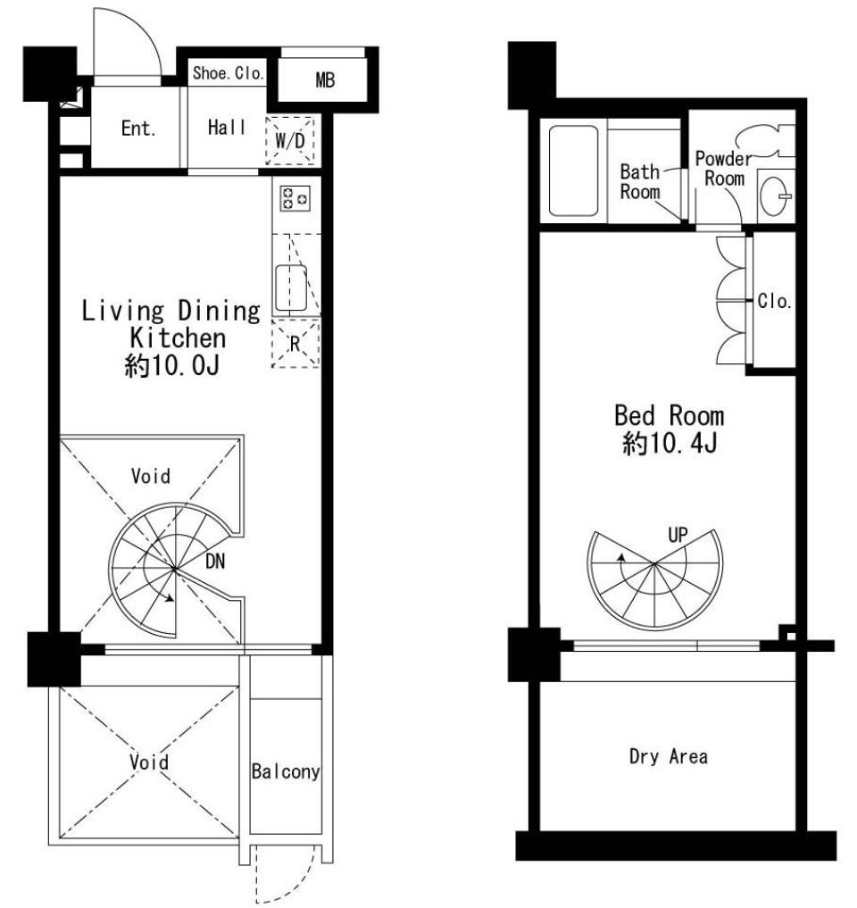 美しい階段に導かれ、今日も1日［ペット可］の間取り図