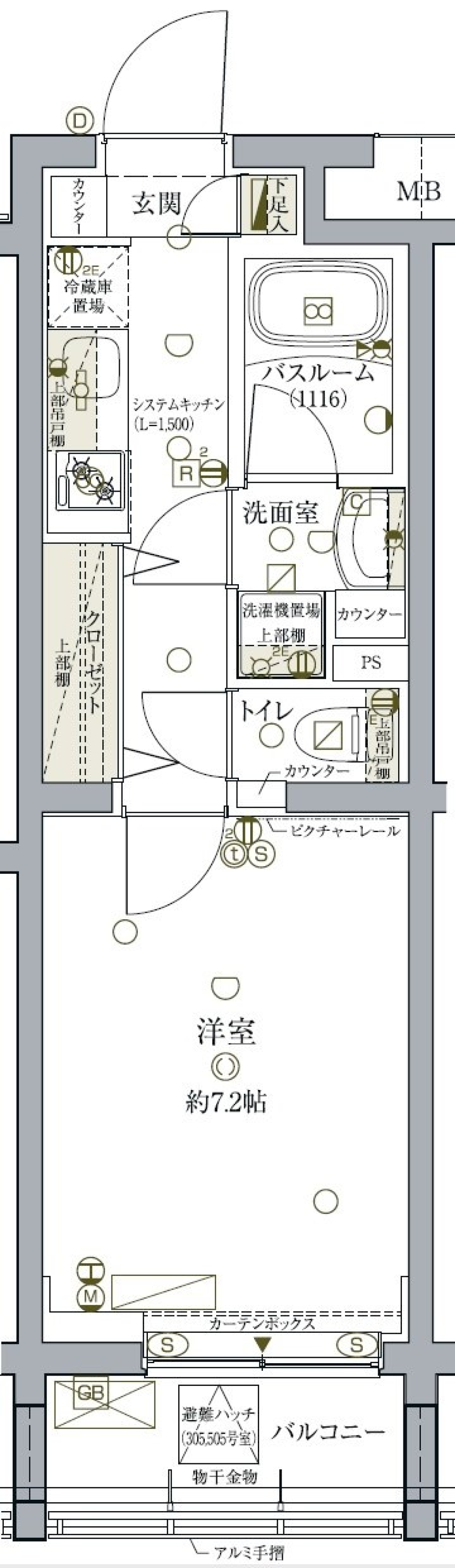 クリエイティブな生活空間をの間取り図