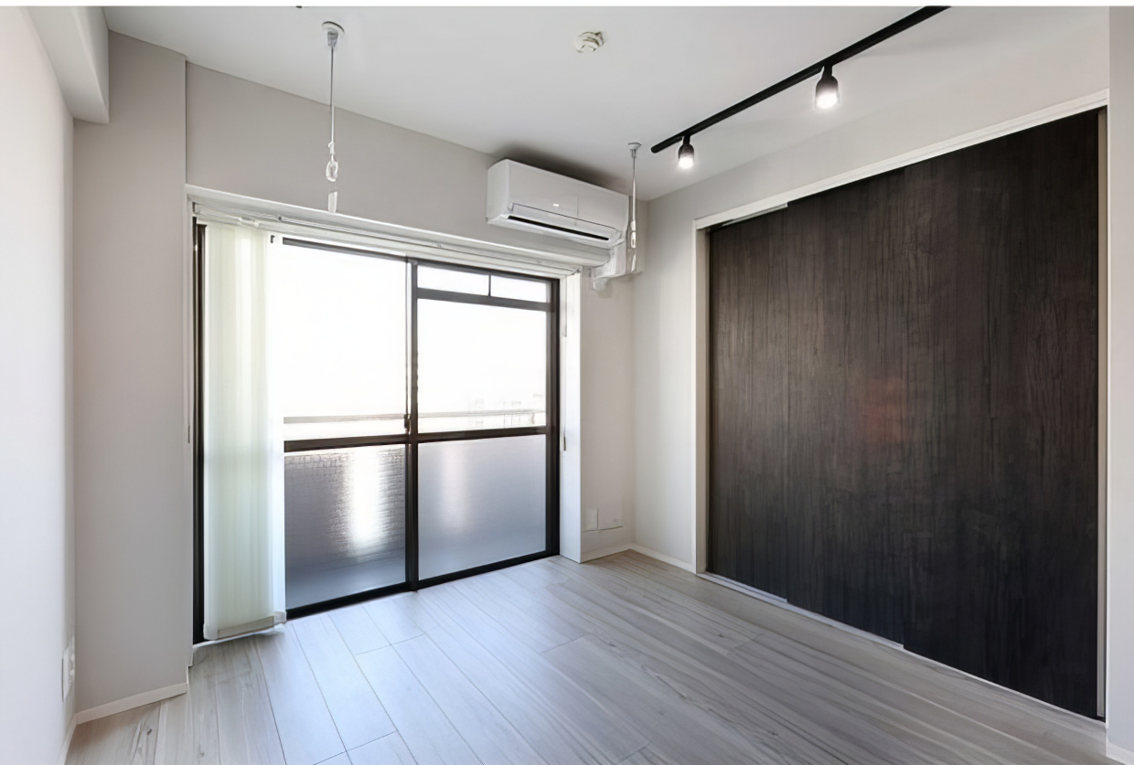 シンプルでコンパクトなベッドルーム