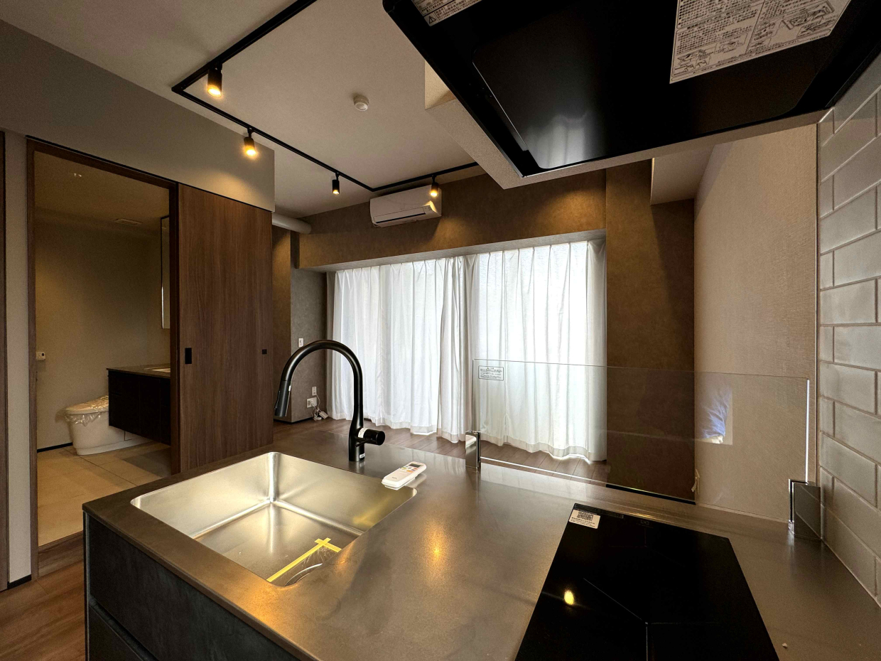 キッチンはIHヒーターでお手入れがしやすい。