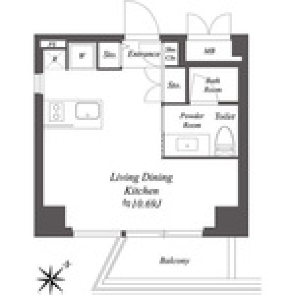 六本木シック＆クールの間取り図