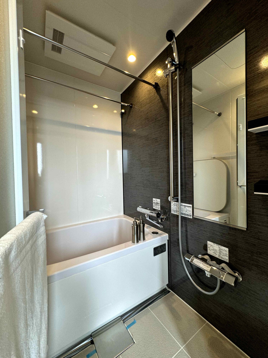 浴室には浴室乾燥機もある。