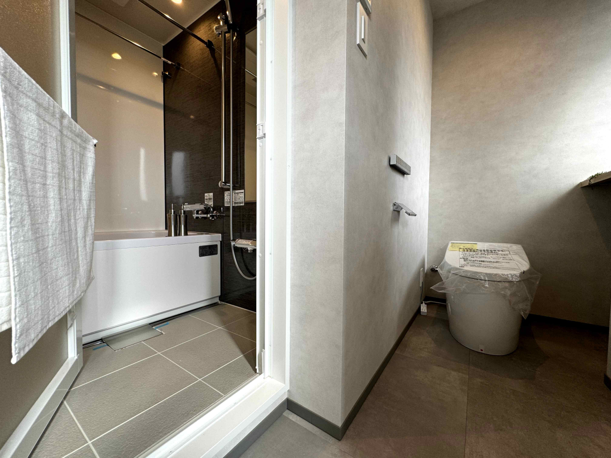 バスルームも新しく、きれい。