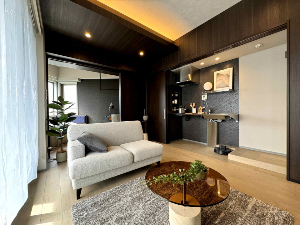 モノトーンでモダンな空間