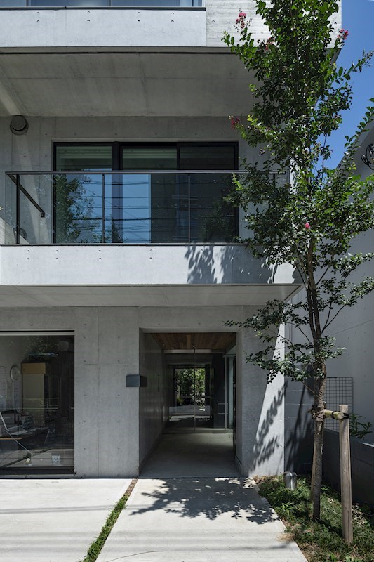 街路樹が美しく窓からの風景を彩ります