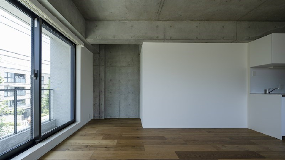 異素材ミックスの空間美