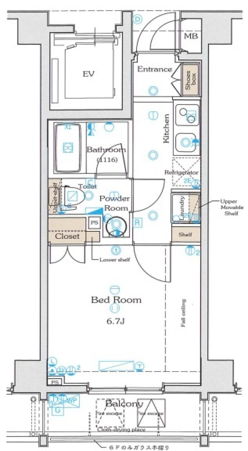 グラントゥルース浮間公園　506号室［ペット可］の間取り図
