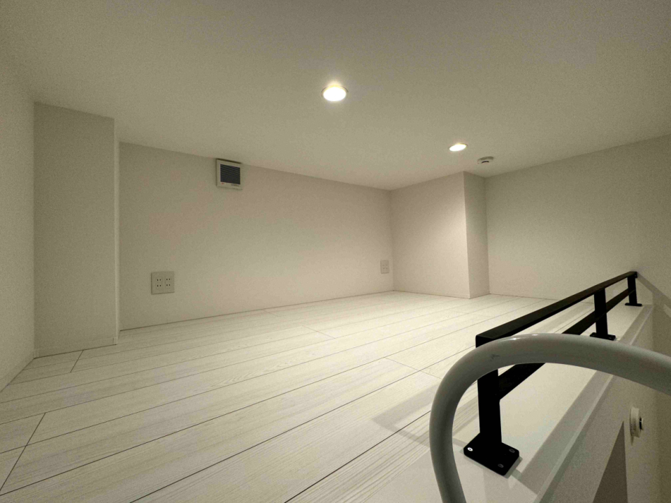 ロフト部分の高さは約1m。