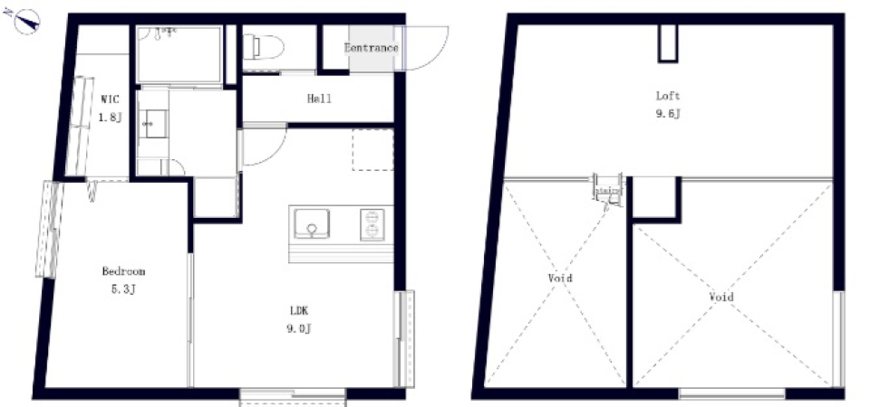 半地下ゴージャスLIFEの間取り図