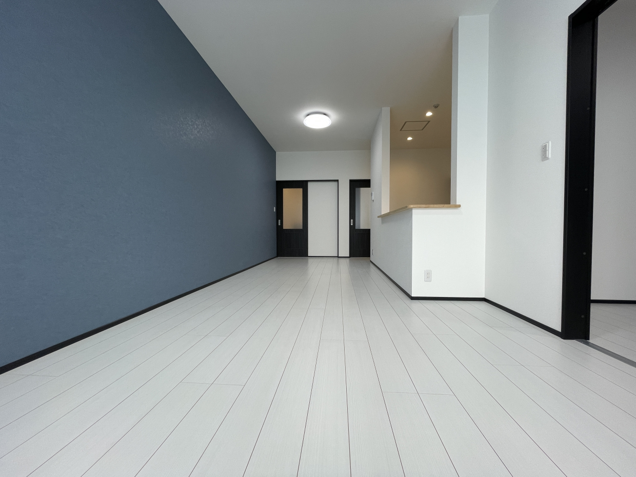 落ち着いたブルーで心も穏やかに。