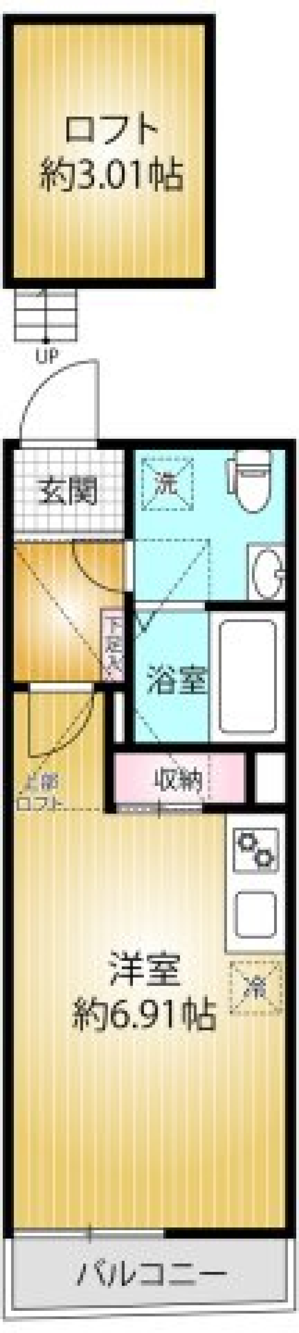ＲＳ参番館　102号室の間取り図