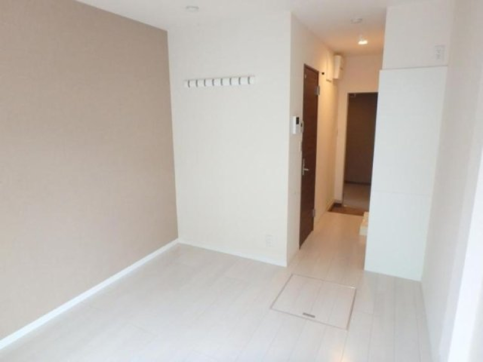 優しい色合いのアクセントウォールが落ち着いた雰囲気をだしています。