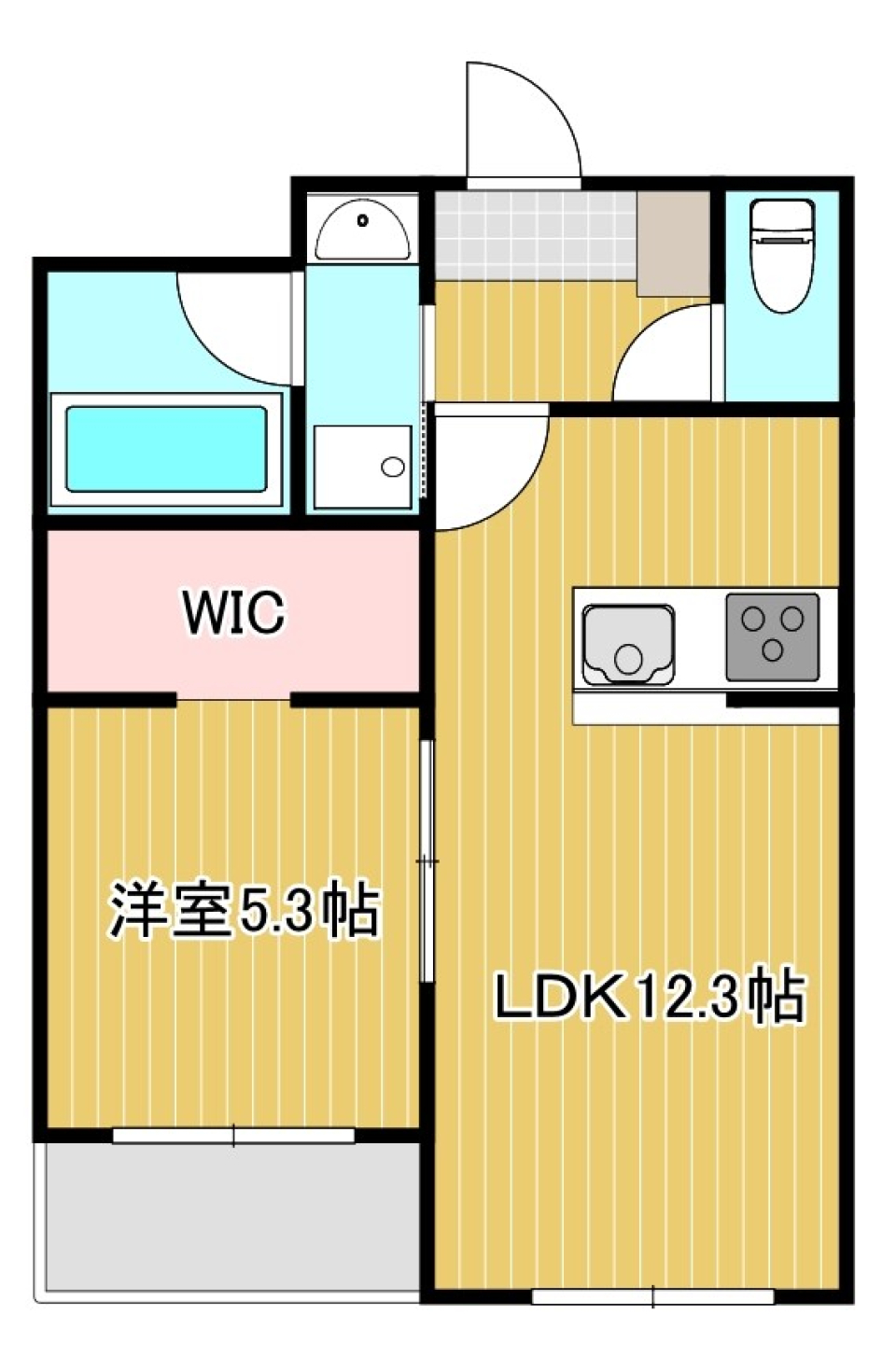 モダンな清潔感を［新築］の間取り図