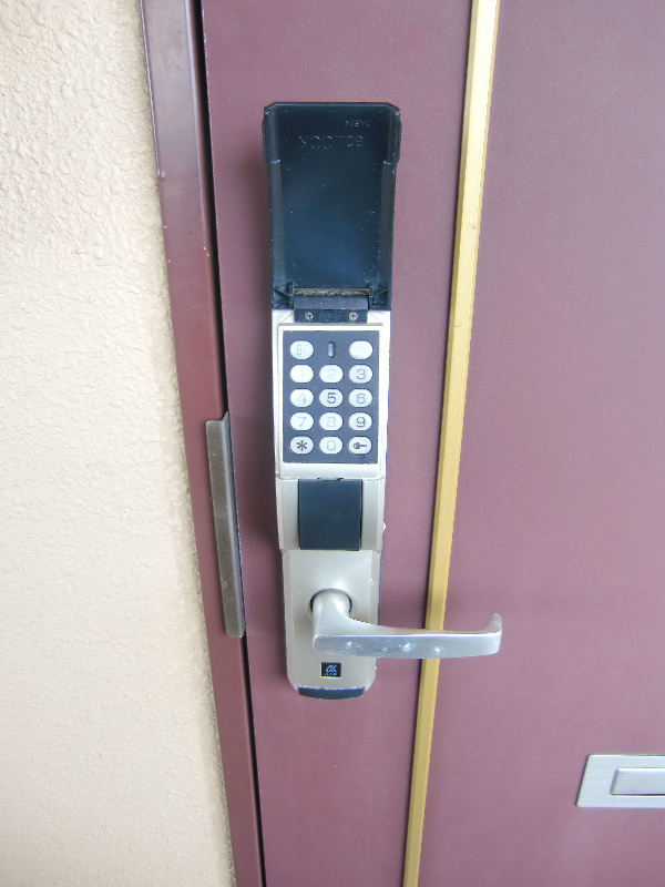 電子ロックなのでカギ要らず