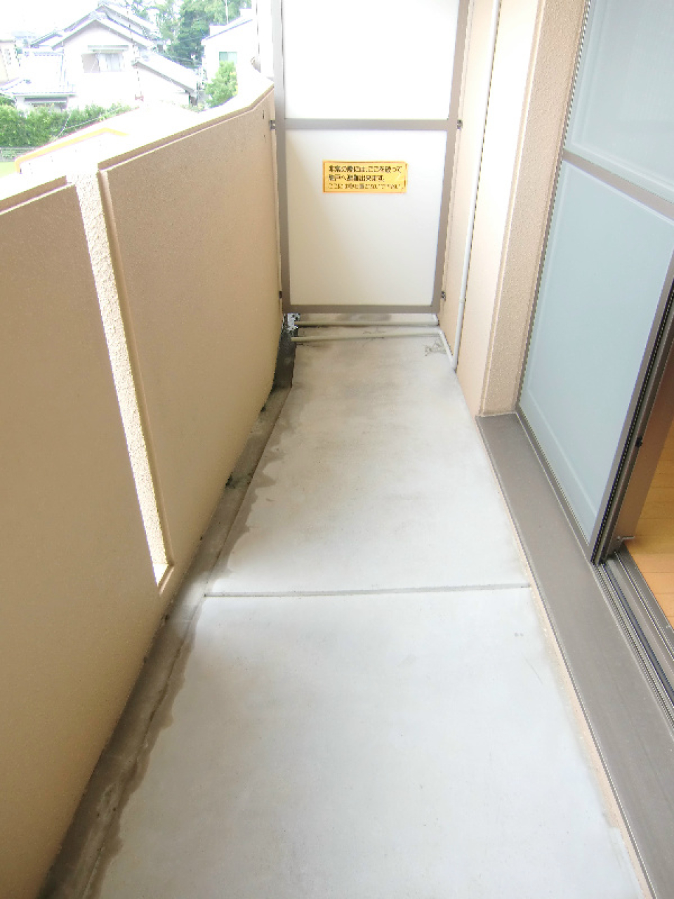 コンパクトなバルコニー