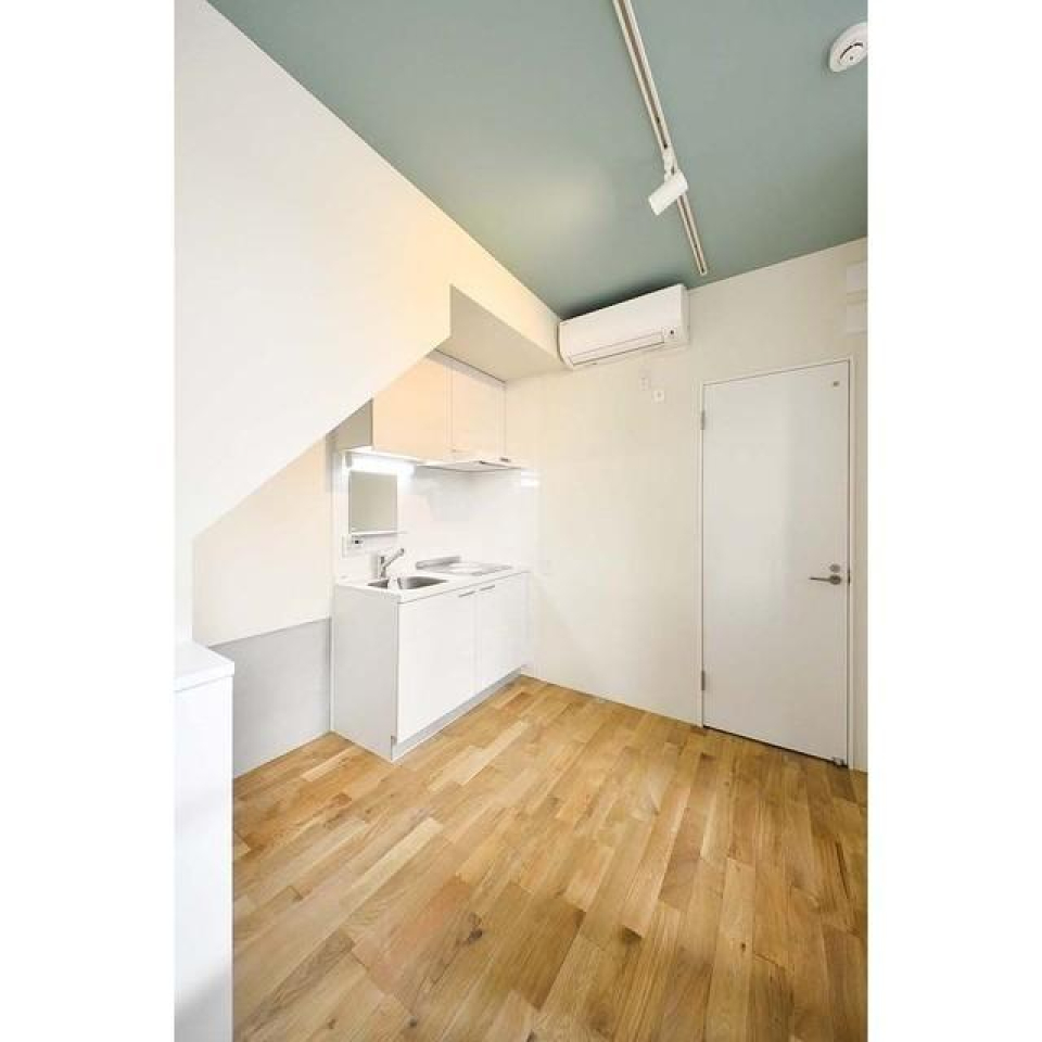 ダクトレール付きで照明を自由に取り付けることができます。