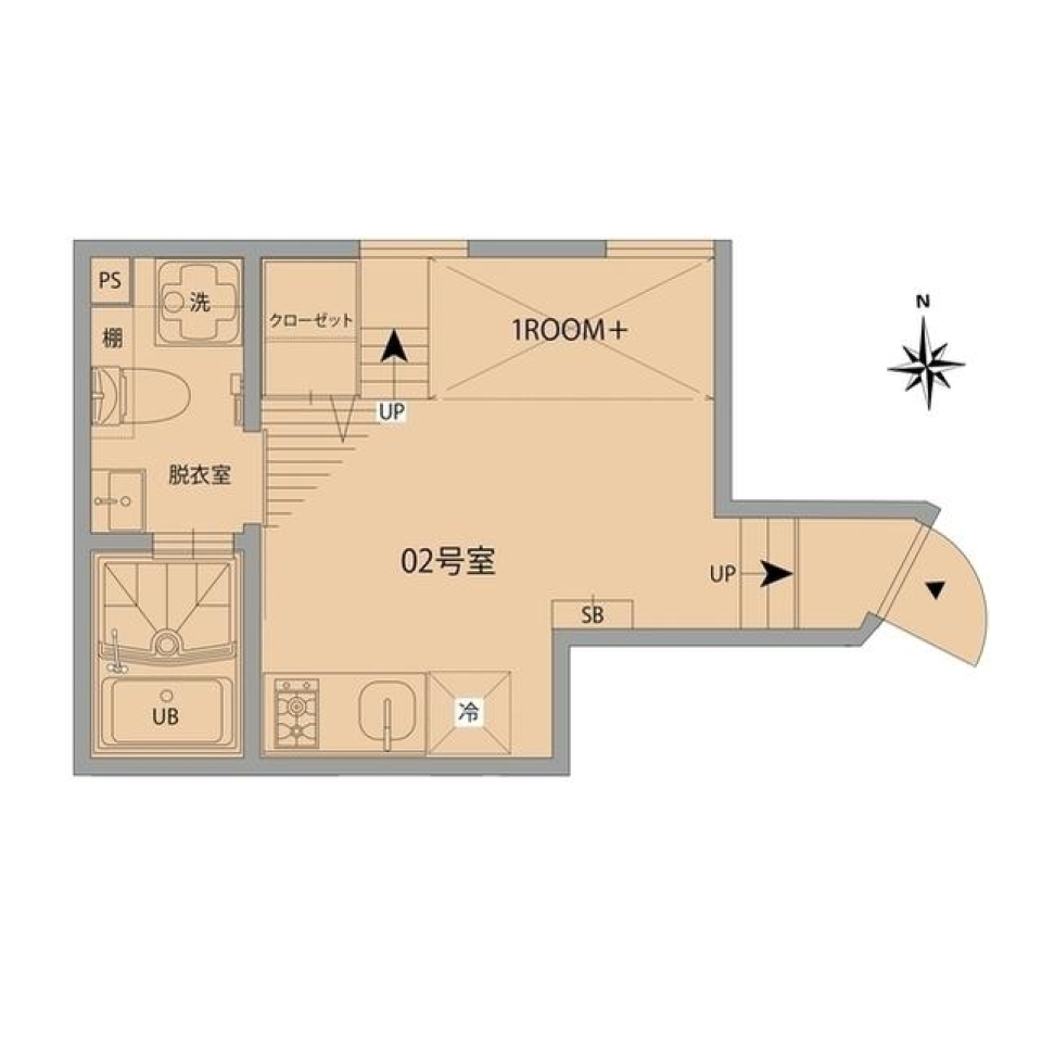 ロフト付きの部屋、その魅力はの間取り図