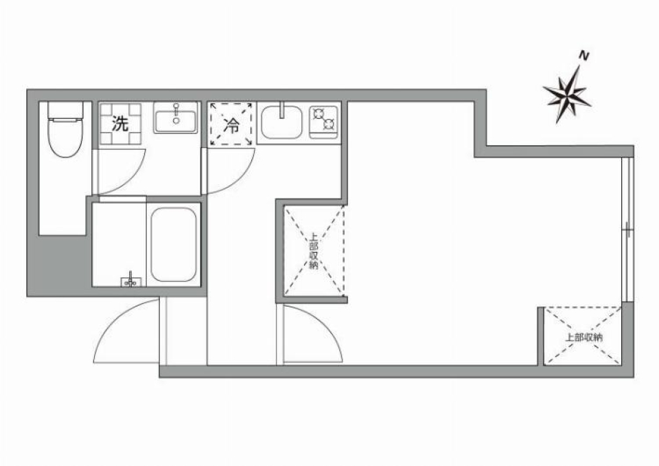 コンクリートのクールな美学の間取り図