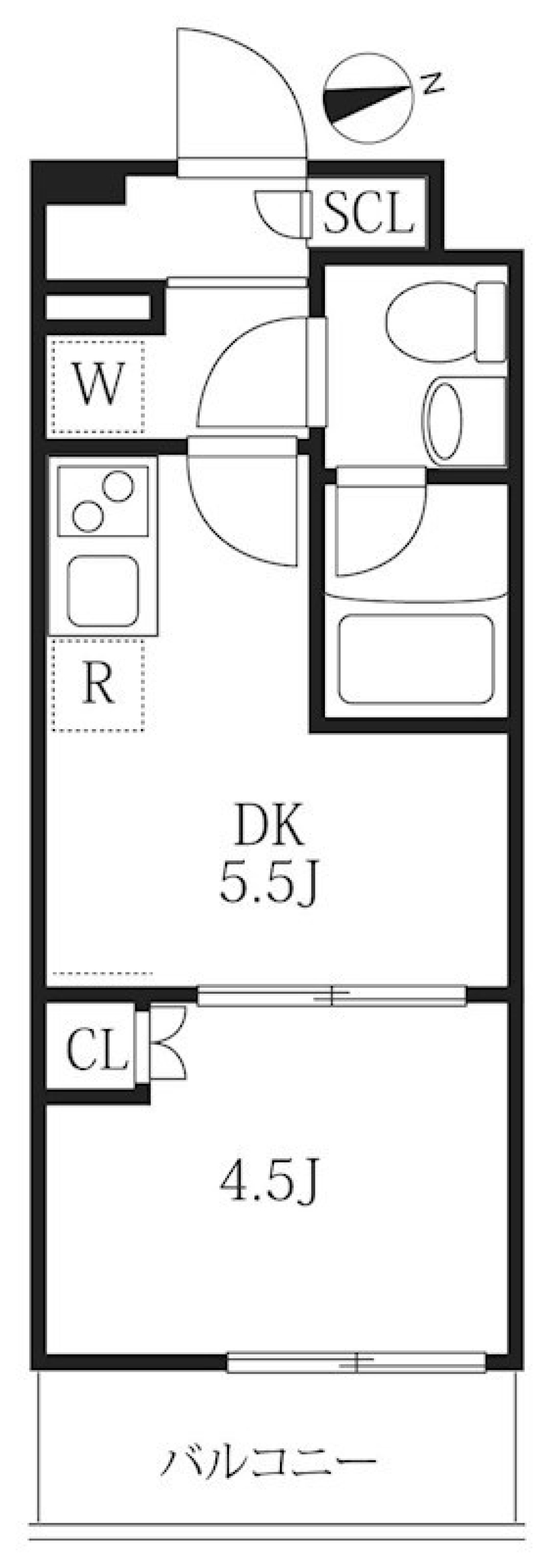 お散歩は神田川まで行こうかな［ペット可］の間取り図
