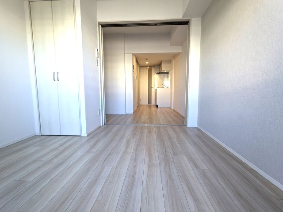 ４．３条の洋室。横開きの扉で空間を区切ることができます。