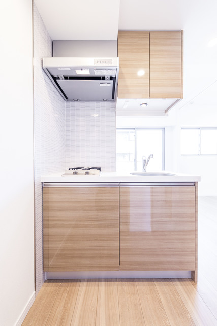 対面キッチンはセミオープンタイプです。お皿を洗いながらテレビを見たり、会話を楽しむことできます。
※写真は同タイプ住戸です。