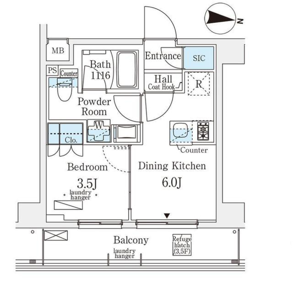 太陽からのモーニングコールの間取り図