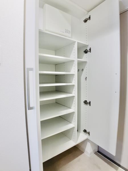 １人暮らしには十分な要領のシューズボックスです。