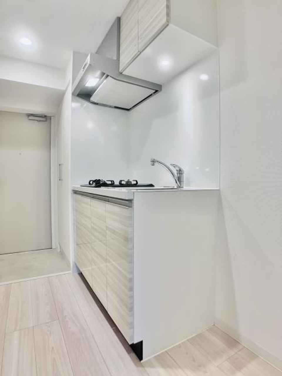 ２口のガスコンロが設置されています。