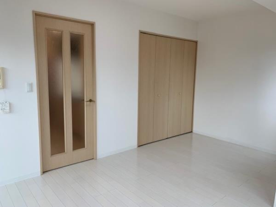 左は廊下に続く扉、右はクローゼットです。