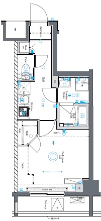 1Kの間取りです。