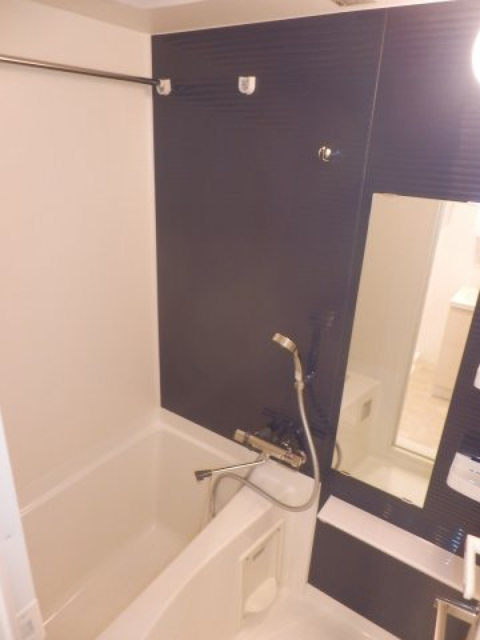 浴室乾燥機が付いたバスルームです。